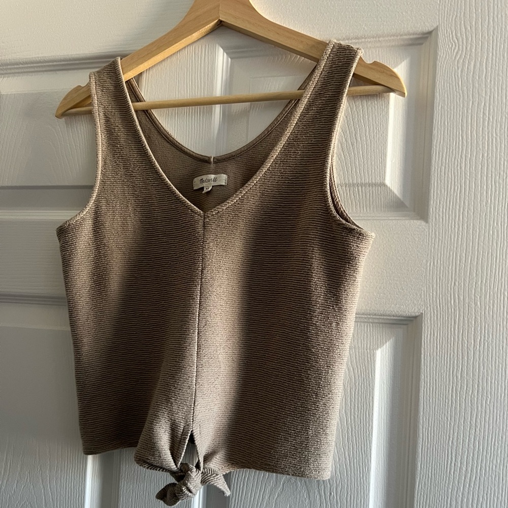 Madewell Front Knot Tank Top